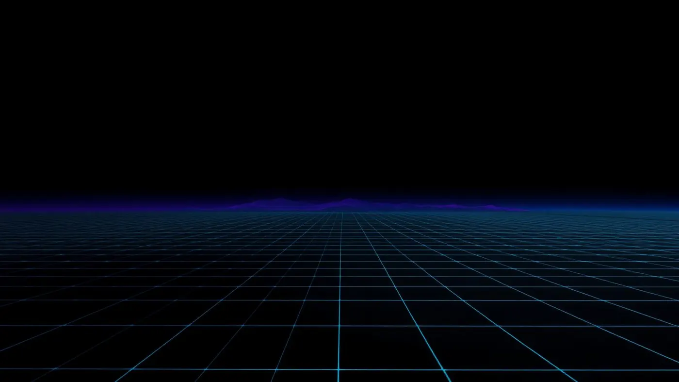 The Archadia grid stretching toward a distant horizon