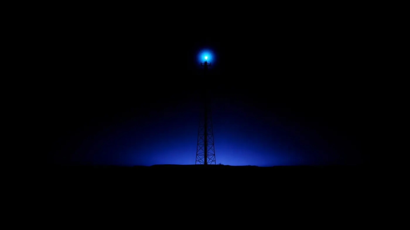 The signal tower that carries a read out of the Arc